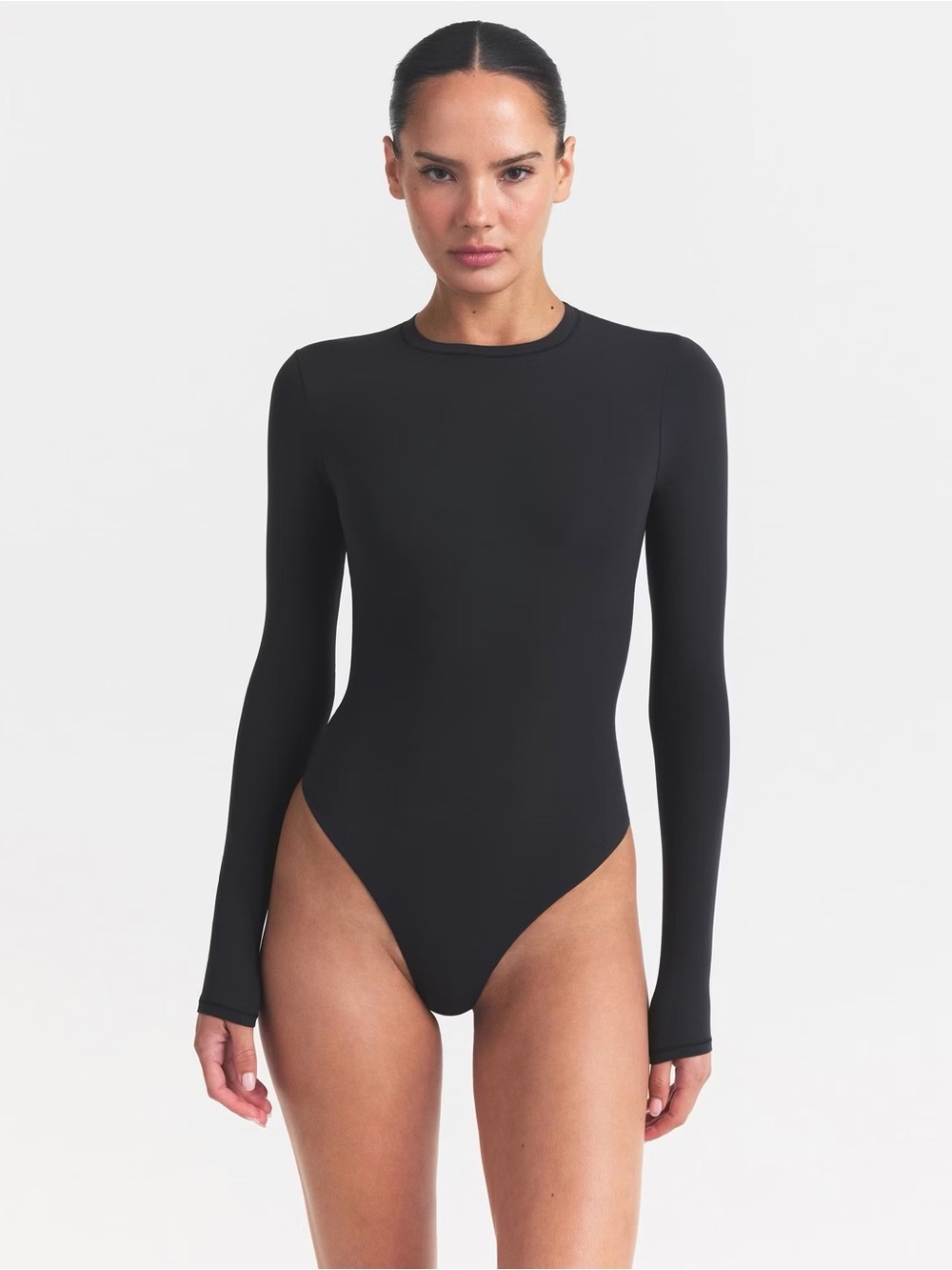 SKIMS Fits Everybody Long Sleeve Crew Neck Bodysuit XS
